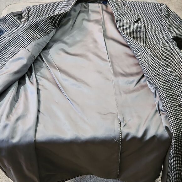 Vintage Brooks Bothers Houndstooth Camel Hair Sports Coat Blazer Jacket Size 41L - Picture 11 of 14